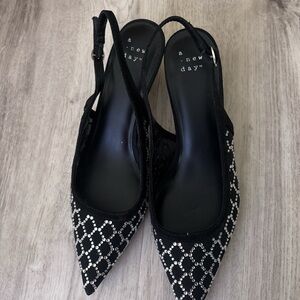 A New Day Black Heels with Sophisticated Design